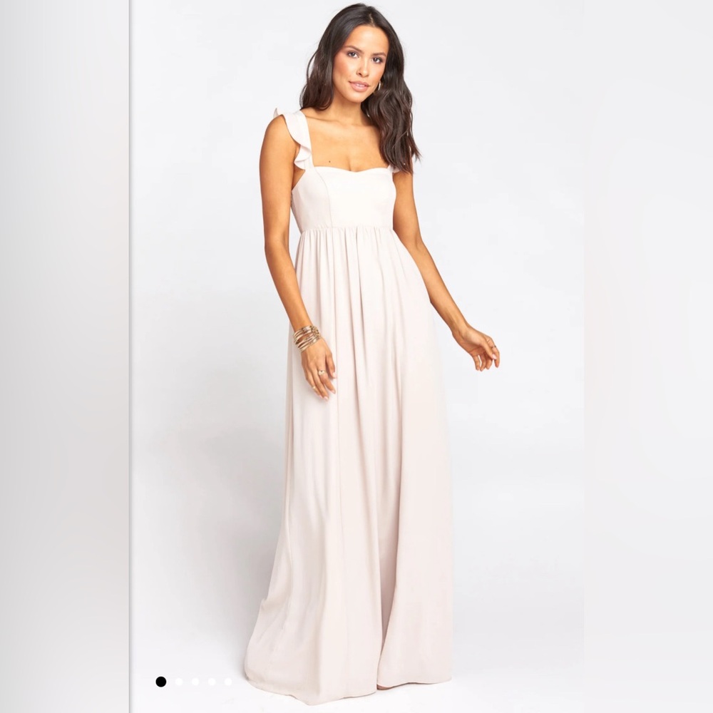 June Maxi Dress ~ Show Me the Ring Crisp - L and M by Show Me Your Mumu